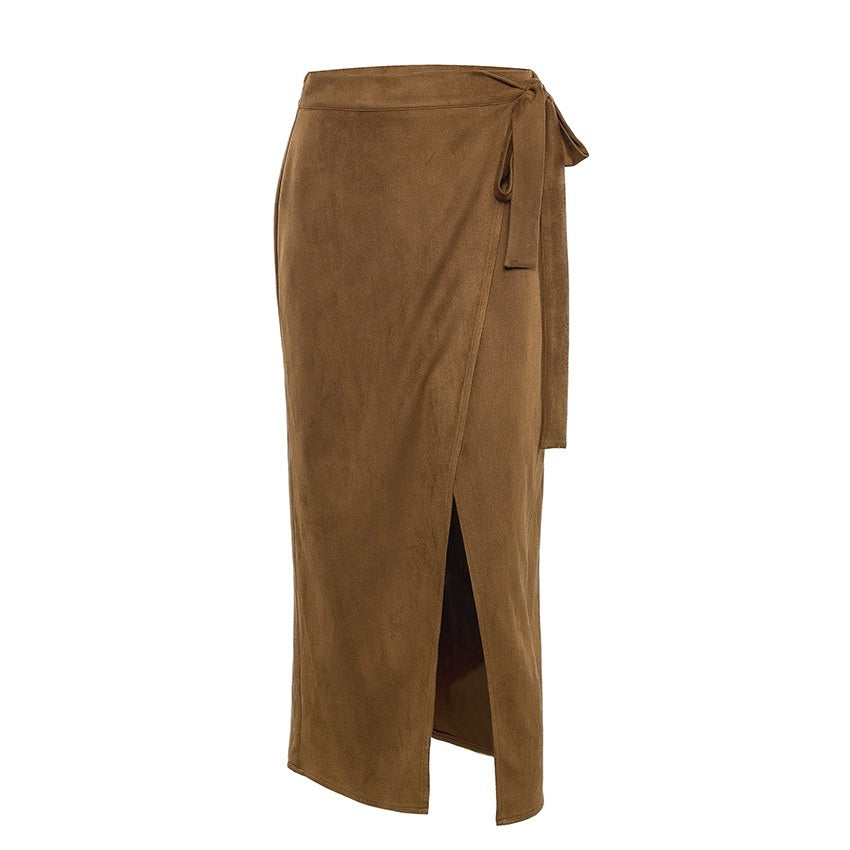 Padded skirt long skirt