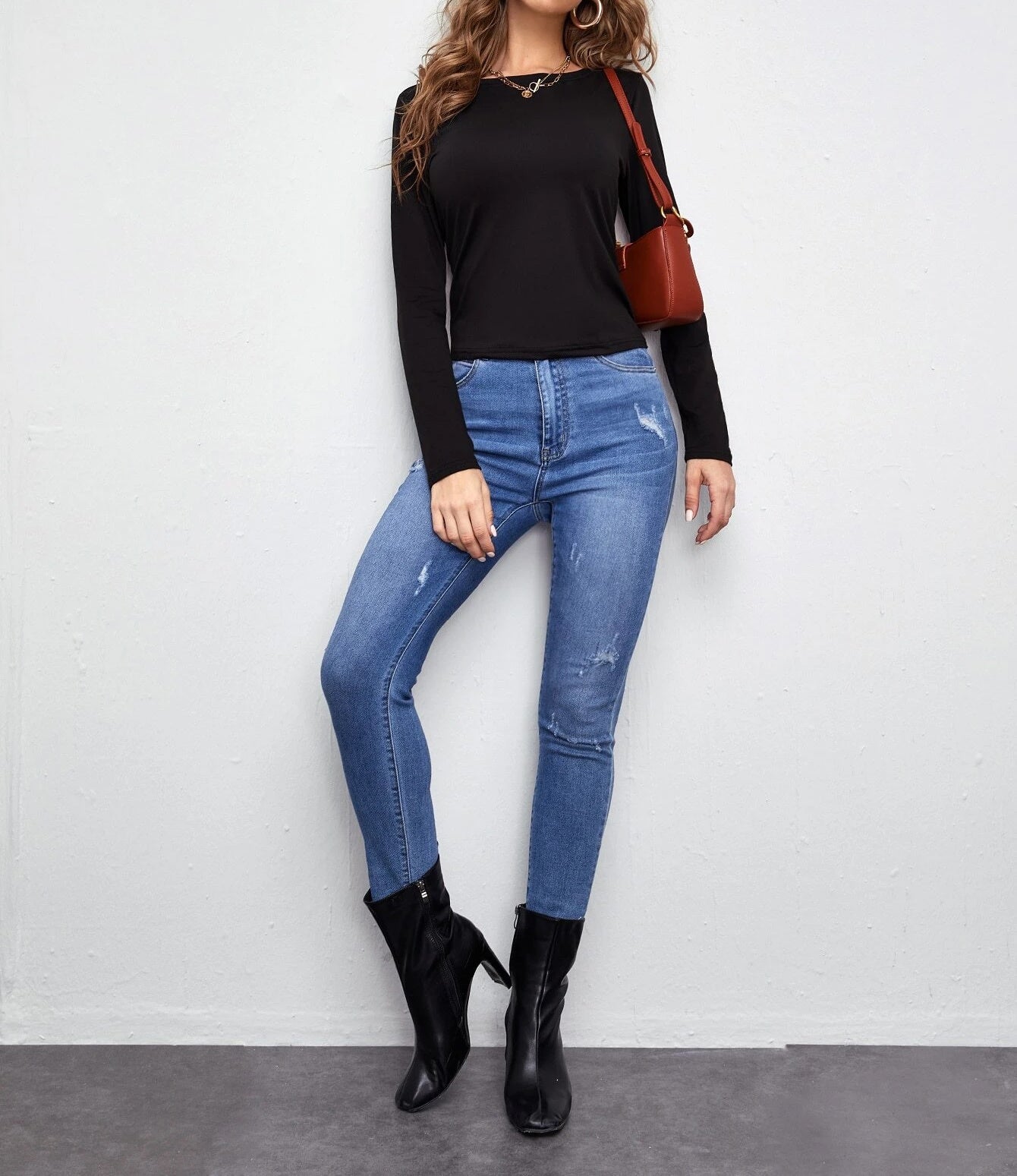 Lace-Up T-Shirt Women Hollow Open Back Long-Sleeved Yoga Wear Running Breathable Fitness Clothing Bottoming Blouse Long-Sleeve